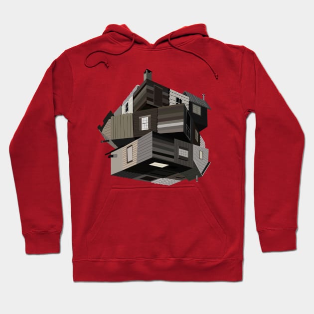 Cabin in the woods Hoodie by Lautara